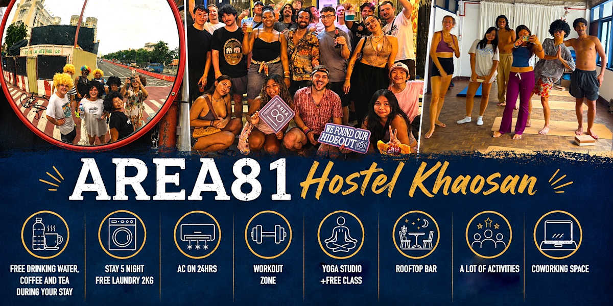 AREA81 HIDEOUT Hostel Khaosan