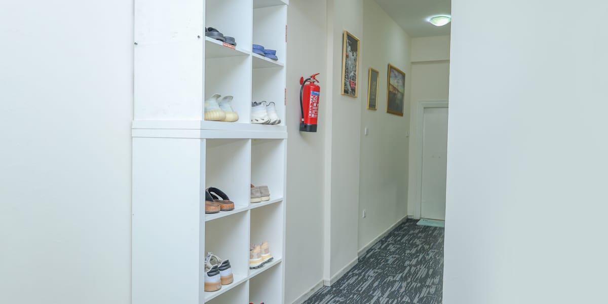 Capsule in room for boys