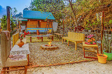 Photos of Stone Age Huts and Hostel