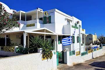 Photos of Fira backpackers place
