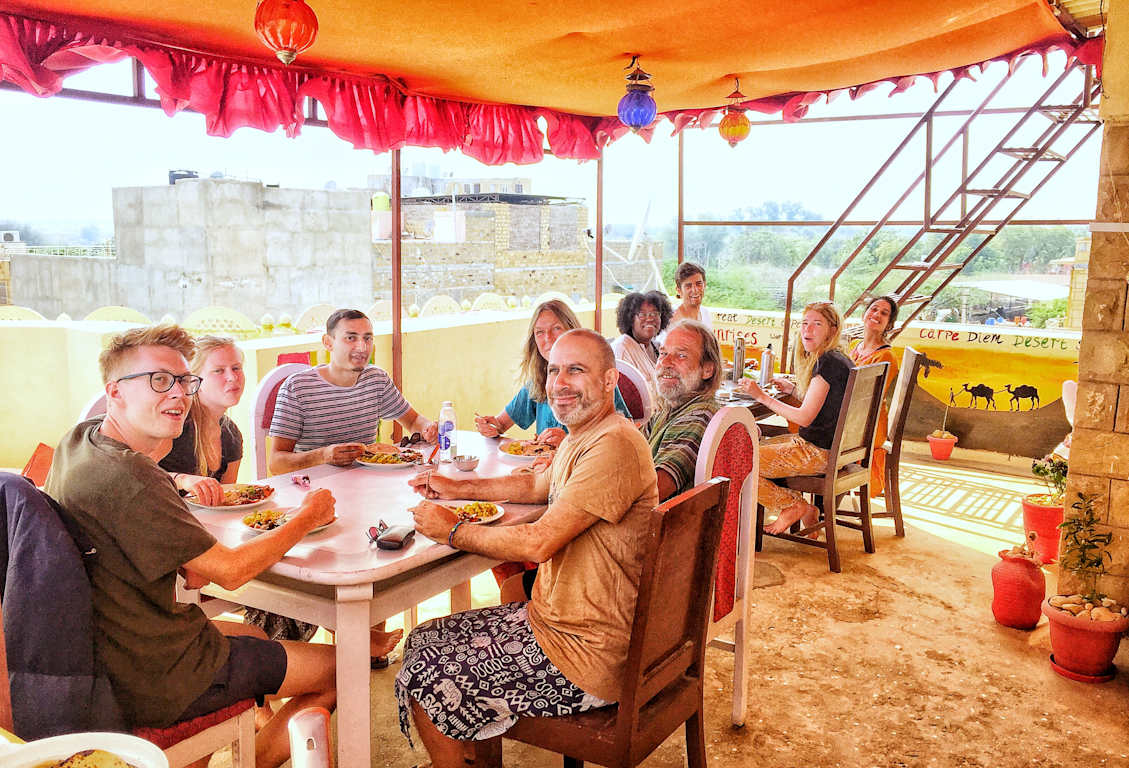 Jaisalmer Hostel Crowd