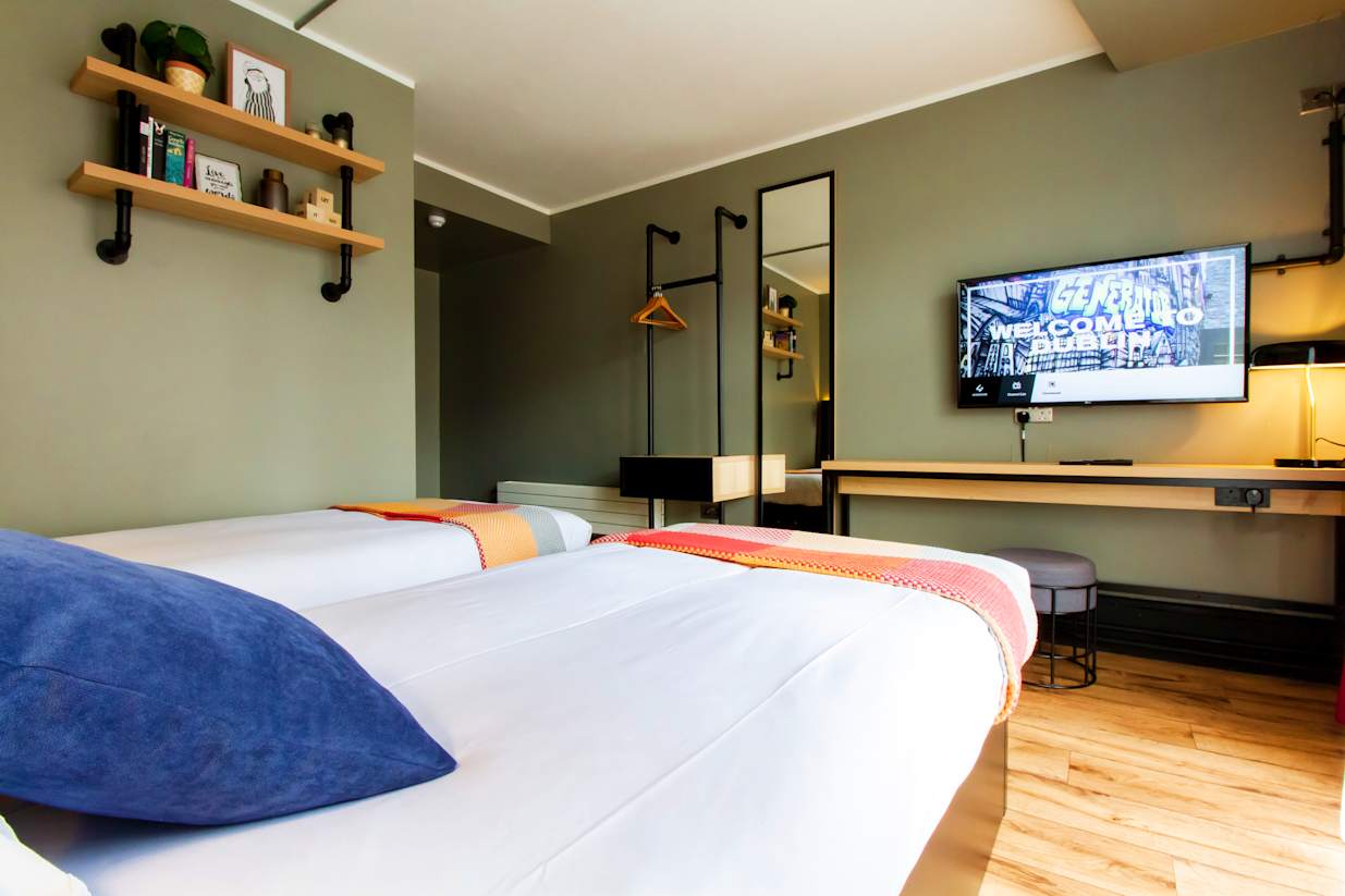 Habitación privada en el Generator Dublin, Irlanda [Foto: Hostelworld]