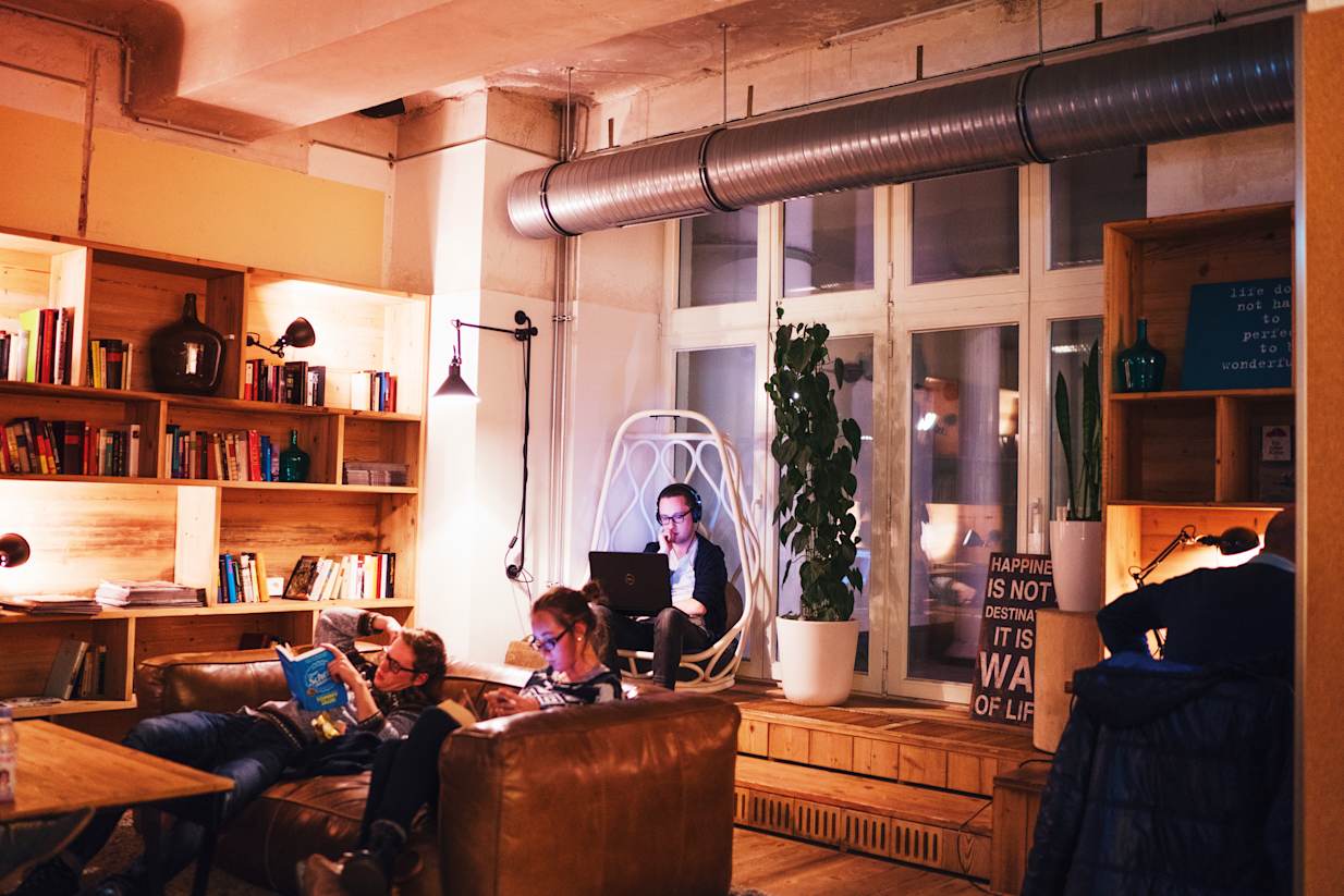 Zona común en el Generator Berlin Mitte [Foto: Hostelworld]