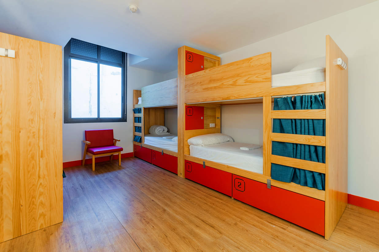Habitación compartida con literas en el Ok Hostel [Foto: Hostelworld]