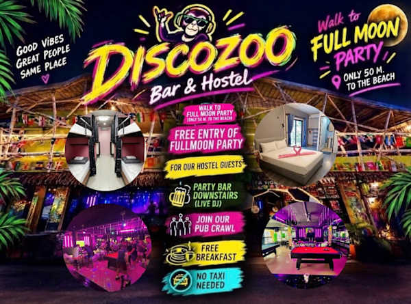 Disco Zoo Hostel - Ko Pha Ngan